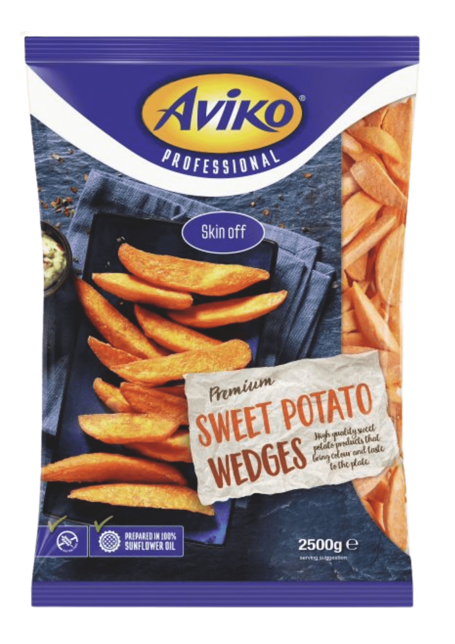 Aviko Zoete aardappel wedges packshot